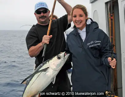 nice photo of catching albacore tuna