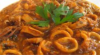 Calamari squid with tomato sauce recipe
