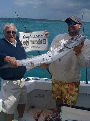 Barracuda caught aboard Lady Pamela II Fort Lauderdale Florida
