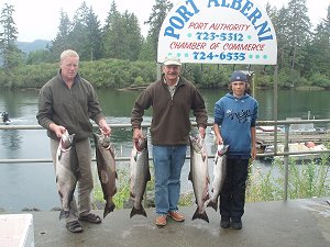 coho and chinook salmon fishing in canada