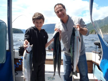 Sockeye fishing in the Alberni Inlet in 2015 was unbelievable. We hope that 2016 will be as good. Family from Vancouver fished with Doug of slivers Charters and did well Sockeye fishing in the Alberni Inlet. We expect with weather and environment conditions that Sockeye Fishing in the Alberni Inlet should be under way by mid June in 2016.