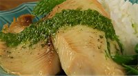 Snapper with Basil-Mint Sauce
