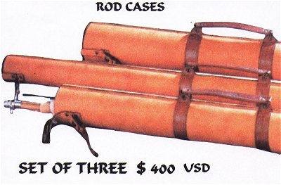fly fishing rod case, fly fishing pole case - set of 3