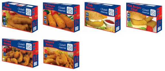 Saudi Fisheries Company - Fish Fingers, Fish Sticks, Fish Burgers, Fish Nuggets, Breaded Crispy Shrimps, Tempura