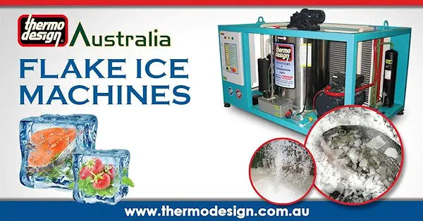 Manufacturers and suppliers of FLAKE ICE MACHINES, ThermoDesign Australia