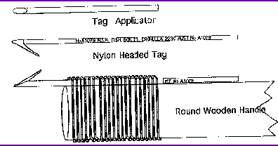 Making a fishing tag applicator
