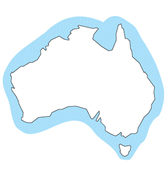 Map showing where Reef Shark | Whiskery Shark are found in Australian waters