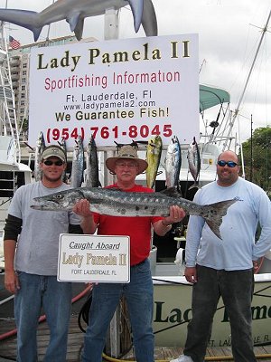 Barracuda, tuna, mahi, bluefish, sharks caught in Florida