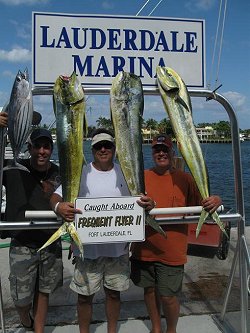 3 mahi mahi, striped tuna