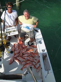 The Yellow Eye action was non-stop; we caught 30 big boys and left em biting.