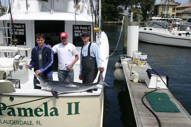 The Mako Shark eats large fish, especially Tuna and Bluefish