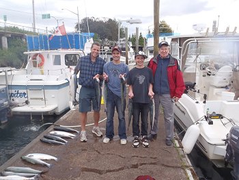 The  Stadie family of Calgary Alberta were able to get out on the water of the Alberni Inlet when the Sockeye were still plentiful.  This family like others did very well fishing with guide Doug of Slivers Charters Salmon sport Fishing.   We are hoping conditions return to normal for next year and the Sockeye fishing returns as it should.