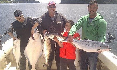 This family had a great time fishing with guide Al out of the Ucluelet Harbor and fishing west coast Vancouver Island