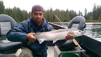 The Fall Steelhead fishing on the Stamp River was very good.  The Fall Steelhead were very active when the natural spawn was occurring and eggs were rolling through the gravel.  Fly and conventional gear worked very well right into late November.  Fall Steelhead are still in the system mixed with Winter Steelhead.