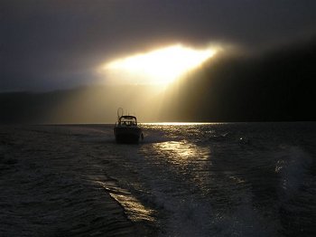 A spectacular sunrise in Barkley Sound. The fishing and the beauty in Barkley Sound ins unbelievable. Photo taken by Tom Householder of Port Alberni