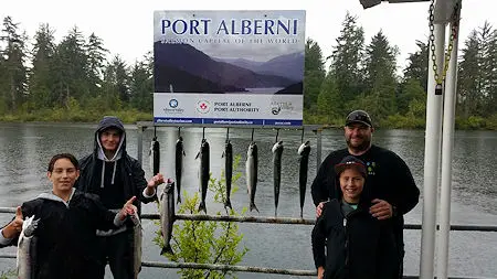 Sockeye Salmon fishing continued strong into August in the Alberni Inlet.   Family from Kelowna fished with Slivers Charters and did extremely well on Sockeye Salmon