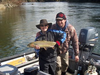 This was Alexs' first ever winter steelhead.  Alex is from Saskatchewan. The steelhead was picked up on the Stamp River close to Port Alberni B.C.