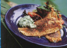 Cajun Farmed Barramundi Cutlets with Yoghurt Sauce