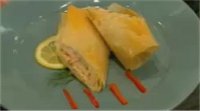 Simple Salmon Phyllo Rolls