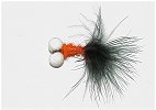 Fishing Flies, Black & Orange Bobby