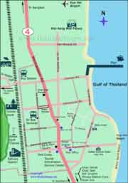Maps of Thailand, Hua Hin map