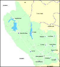 Maps of Thailand - Kanchanaburi map