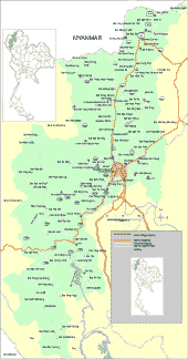 Northern Thailand maps, map of chiang Mai