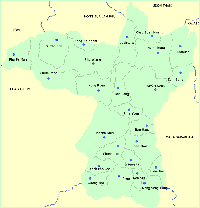 Maps of north east Thailand, map of Kon Kaen