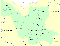 Maps of north east Thailand, Udon Thani map