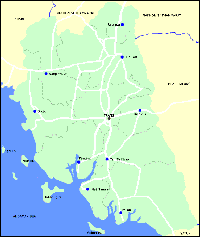 Southern Thailand maps, map of Trang province