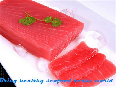 A B Golden Seafood tuna saku, yellowfin tuna co treated