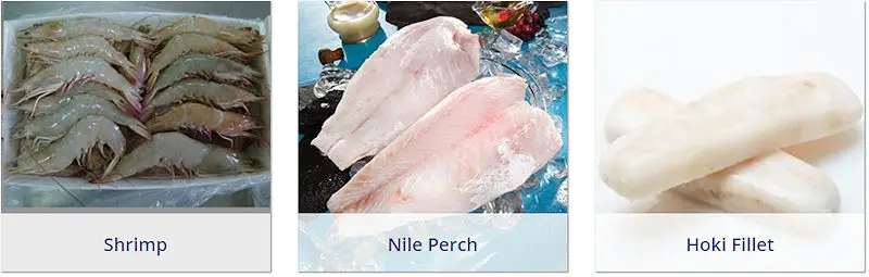 Mah Protein Iran Domestic Seafood Products - Shrimp, Nile Perch, Hoki Fillet