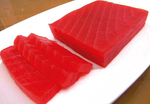 Frozen Yellowfin Tuna - Thunnus albacares - Tuna Saku - Sliced Tuna Saku